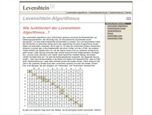 Tablet Screenshot of levenshtein.de